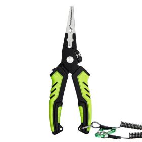 Multi-Functional Fishing Shears Line Cutters Loop Openers Hook Removers (Color: Green, Accessory Type: Fishing Supplies)